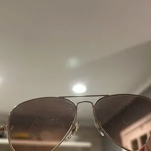 Ray Ban Aviators. Light pink tint colored lens with slight scratches Ray-Ban | Accessories | Ray Ban Aviators Light Pink Tint  main image 2